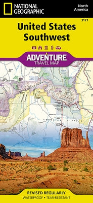 United States, Southwest Map by National Geographic Maps