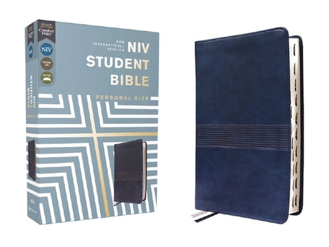 Niv, Student Bible, Personal Size, Leathersoft, Navy, Thumb Indexed, Comfort Print by Yancey, Philip