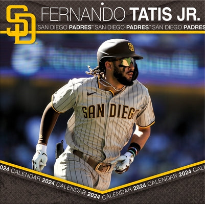 San Diego Padres Fernando Tatis Jr 2024 12x12 Player Wall Calendar by Turner Sports