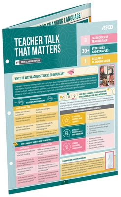 Teacher Talk That Matters (Quick Reference Guide) by Anderson, Mike