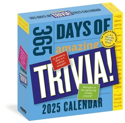 365 Days of Amazing Trivia Page-A-Day(r) Calendar 2025: The World's Bestselling Trivia Calendar by Workman Calendars