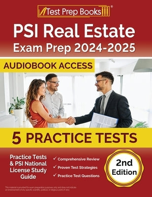 PSI Real Estate Exam Prep 2024-2025: 5 Practice Tests and PSI National License Study Guide [Audiobook Access] by Morrison, Lydia