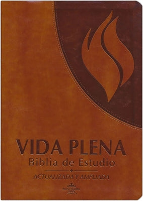 Rvr 1960 Vida Plena Biblia de Estudio Símil Piel Marrón / Fire Bible Brown Imita Tion Leather by Life Publishers