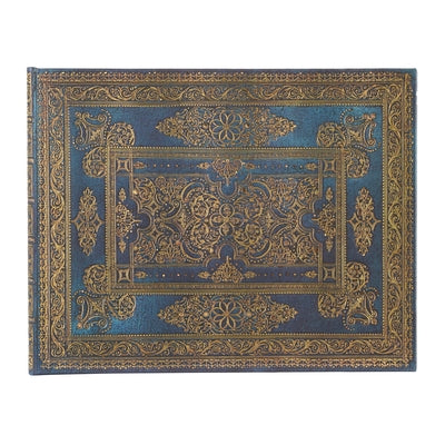 Paperblanks Blue Luxe Luxe Design Guest Book Unlined 144 Pg 120 GSM by Paperblanks