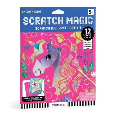 Unicorn Glam Scratch & Sparkle Art Activity Kit by Mudpuppy