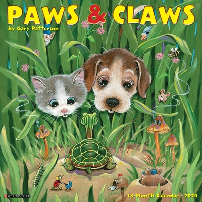 Gary Patterson's Paws N Claws 2024 12 X 12 Wall Calendar by Gary Patterson