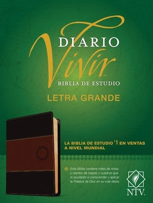 Biblia de Estudio del Diario Vivir Ntv, Letra Grande (Sentipiel, Café/Café Claro, Letra Roja) by Tyndale Bible