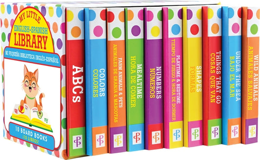 My Little Library of Bilingual Board Books - (Set of 10 English-Spanish Board Books) by Peter Pauper Press Inc