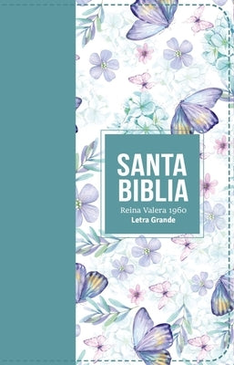 Biblia Rvr 1960 Letra Grande Tama?o Manual S?mil Piel Turquesa Claro(bible Rvr 1960 Large Print Handsize Leatherlike Butterfly Light Turquoise (Spanis by Reina Valera 1960