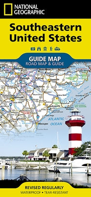 Southeastern USA Map by National Geographic Maps