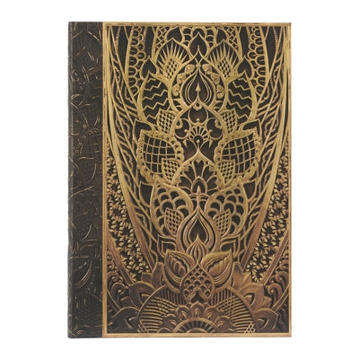 Paperblanks the Chanin Rise New York Deco Hardcover Journal MIDI Unlined Elastic Band Closure 144 Pg 120 GSM by Paperblanks