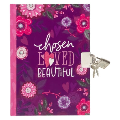 Secret Diary with Lock/Keys, Girls Interactive Christian Purple/Pink Journal with Writing Prompts Teen, Tween God's Princess 1 Peter 2:9 Bible Verse by Christian Art Gifts