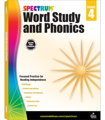 Spectrum Word Study and Phonics, Grade 4: Volume 83 by Spectrum