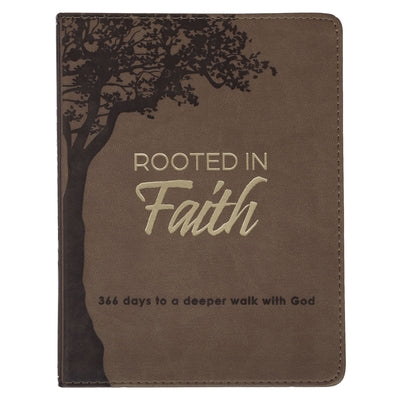 Devotional Rooted in Faith Faux Leather by Christian Art Gifts