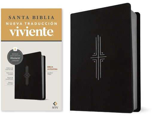 Biblia Ultrafina Ntv, Con Filament (Sentipiel, Negro, Letra Roja) by Tyndale