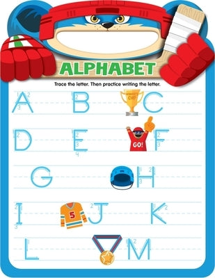 Uppercase Alphabet: Hockey Shaped Write and Erase Board by Sequoia Children's Publishing