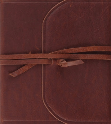 ESV Journaling Study Bible (Natural Leather, Brown, Flap with Strap) by 