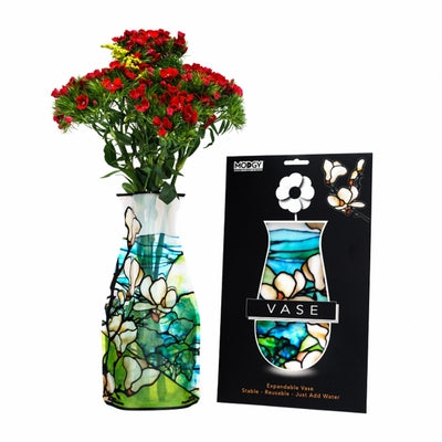 Louis C. Tiffany Magnolia Landscape Vase in Retail Packaging by Modgy