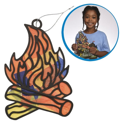 Vacation Bible School (Vbs) 2024 Camp Firelight Stained Glass Campfire Craft (Pkg of 12): A Summer Camp Adventure with God by Cokesbury