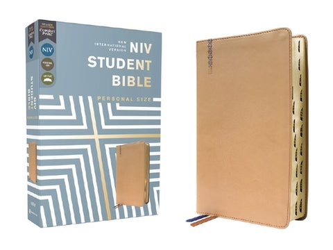 Niv, Student Bible, Personal Size, Leathersoft, Tan, Thumb Indexed, Comfort Print by Yancey, Philip