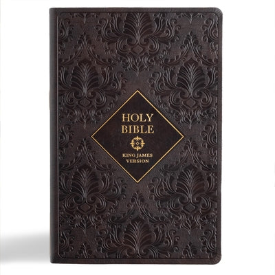 KJV Holy Bible, Giant Print with Cross-References, Dark Brown Leathertouch, Indexed by Holman Bible Publishers