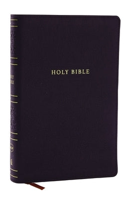 NKJV Personal Size Large Print Bible with 43,000 Cross References, Black Leathersoft, Red Letter, Comfort Print (Thumb Indexed) by Thomas Nelson