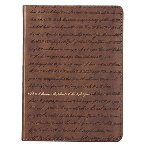 Journal Handy Brown for I Know by Christian Art Gifts Inc