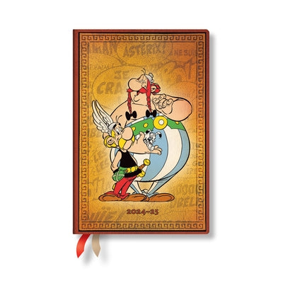 Paperblanks 2025 Weekly Planner Asterix & Obelix the Adventures of Asterix 12-Month Mini Horizontal Elastic Band 160 Pg 100 GSM by Paperblanks