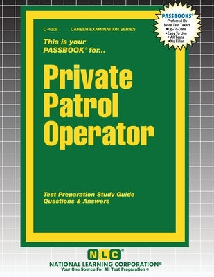 Private Patrol Operator by Passbooks