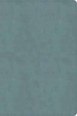 CSB Giant Print Single-Column Bible, Earthen Teal Suedesoft Leathertouch by Csb Bibles by Holman