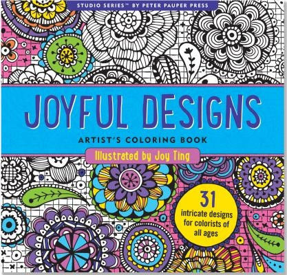 Joyful Designs Adult Coloring Book by Peter Pauper Press Inc