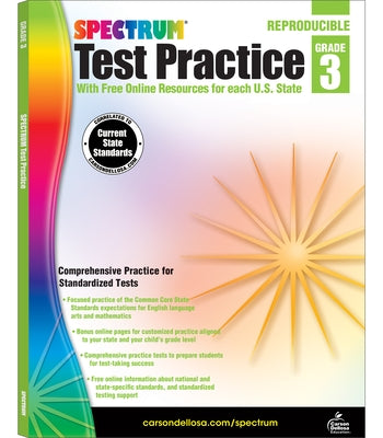 Spectrum Test Practice, Grade 3: Volume 63 by Spectrum