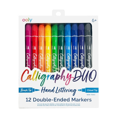 Calligrapghy Duo Markers - Set of 12 by Ooly