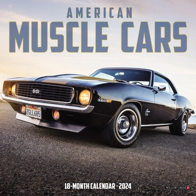 American Muscle Cars 2024 7 X 7 Mini Wall Calendar by Willow Creek Press