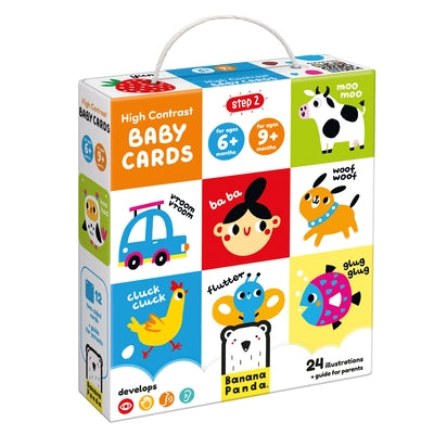 High Contrast Baby Cards 6m+ 9m+ Flash Cards by Banana Panda