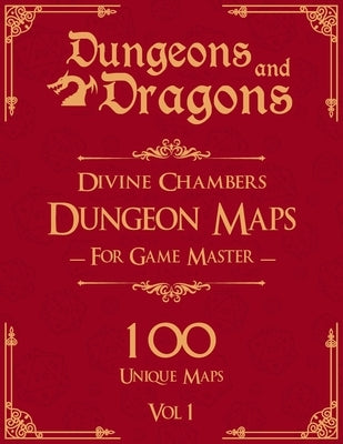 Dungeons and Dragons Divine Chambers Dungeon Maps for Game Masters Vol 1: 100 Unique Temple Maps and Stories for TTRPGs by Stuff, Dungeons