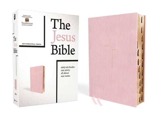The Jesus Bible, NIV Edition, Leathersoft Over Board, Pink, Indexed, Comfort Print by Passion Publishing