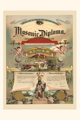 Vintage Journal Masonic Diploma by Found Image Press