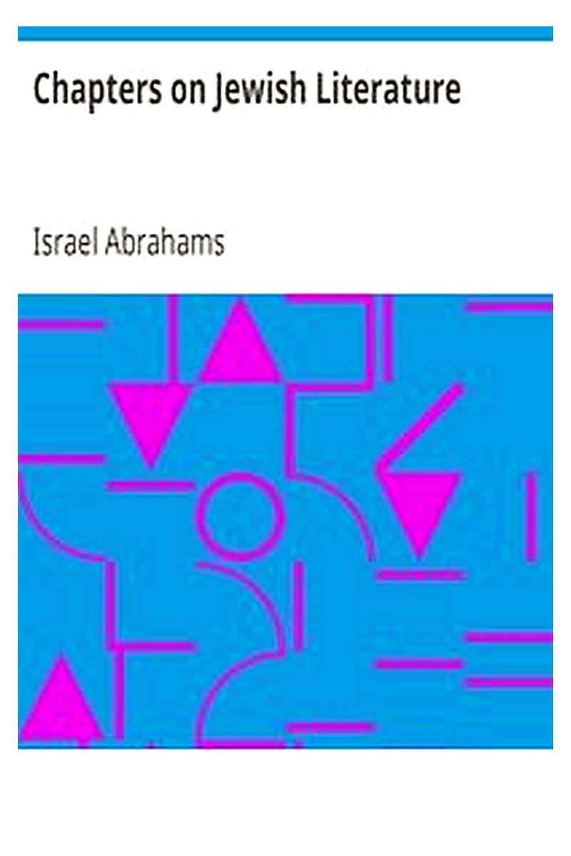 Chapters on Jewish Literature