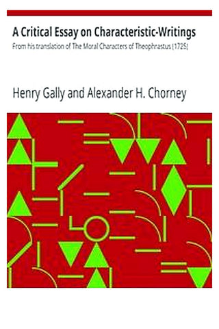 A Critical Essay on Characteristic-Writings