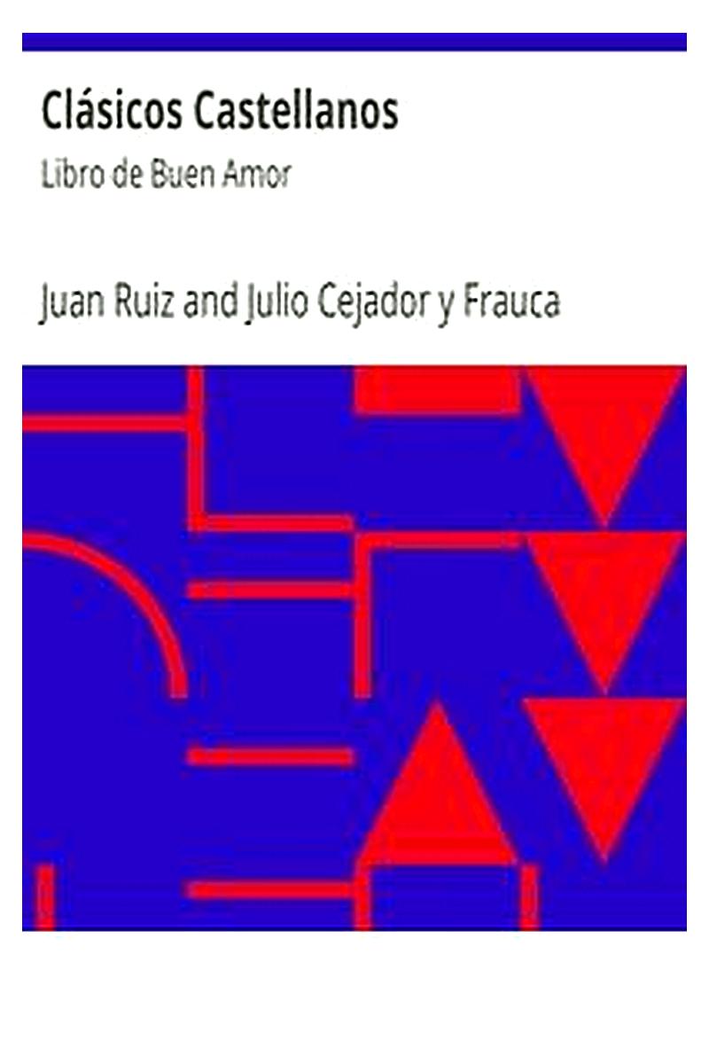 Clásicos Castellanos: Libro de Buen Amor