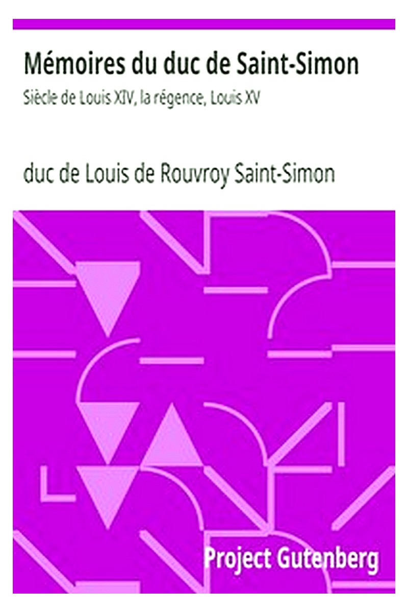 Mémoires du duc de Saint-Simon