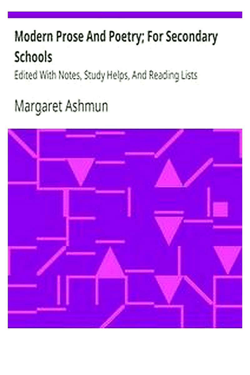 Modern Prose And Poetry; For Secondary Schools