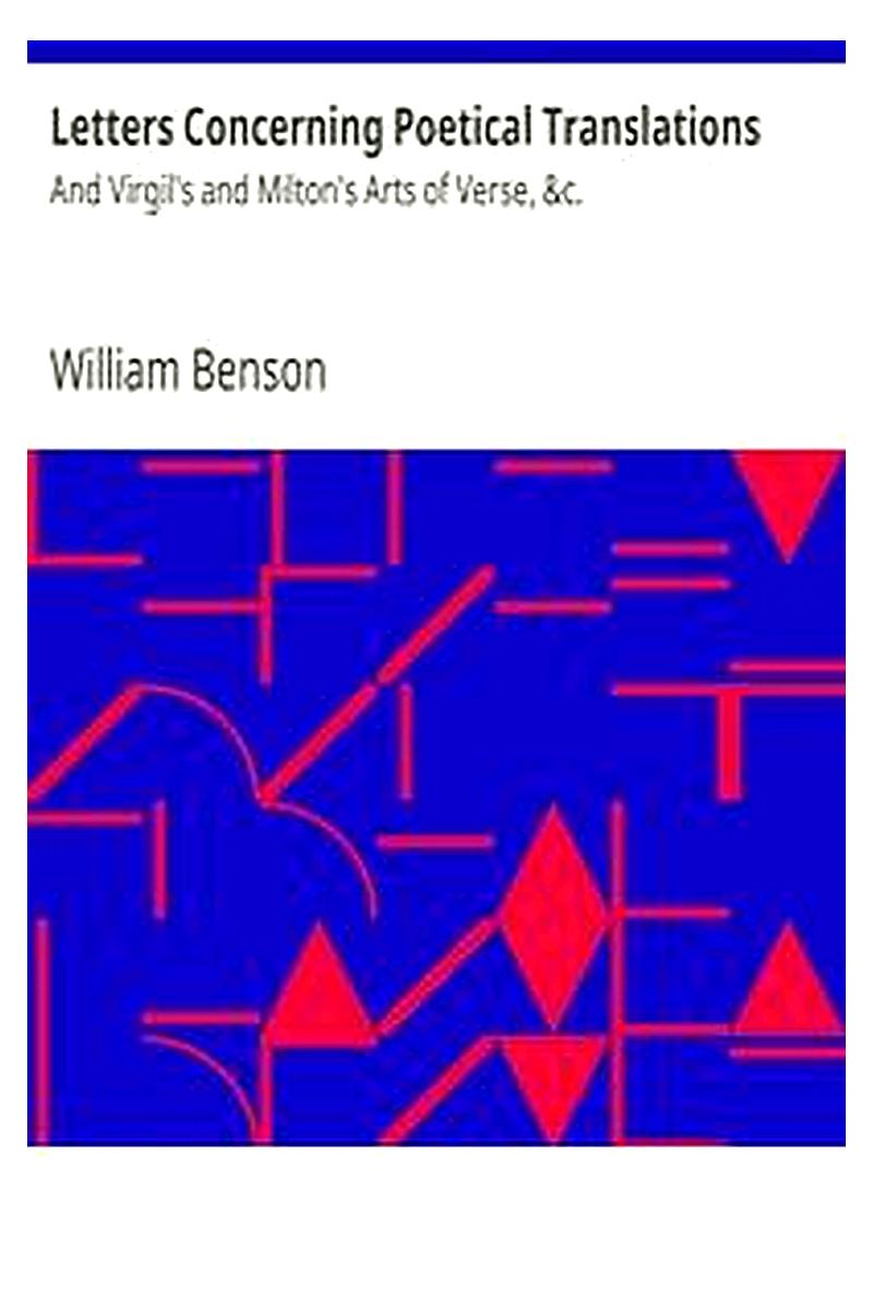 Letters Concerning Poetical Translations