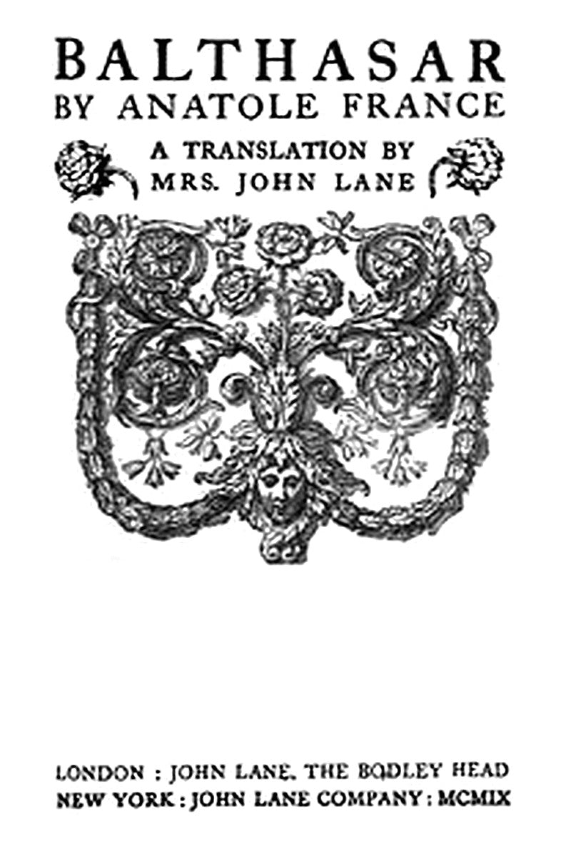 Balthasar and Other Works - 1909