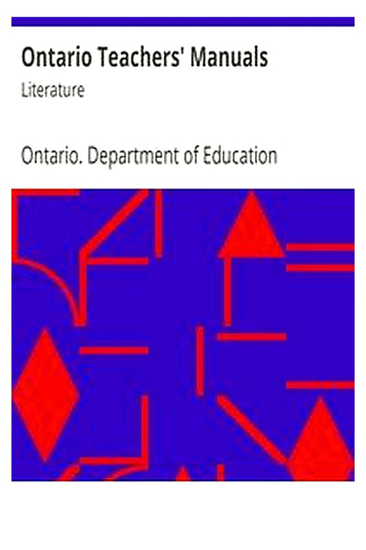 Ontario Teachers' Manuals: Literature