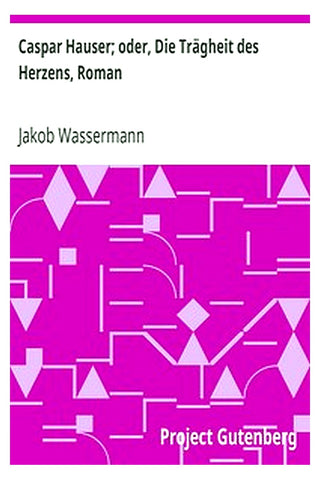 Caspar Hauser oder, Die Trägheit des Herzens, Roman