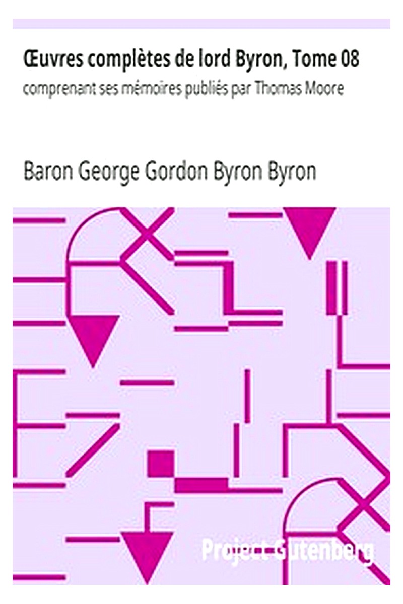 Œuvres complètes de lord Byron, Tome 08
