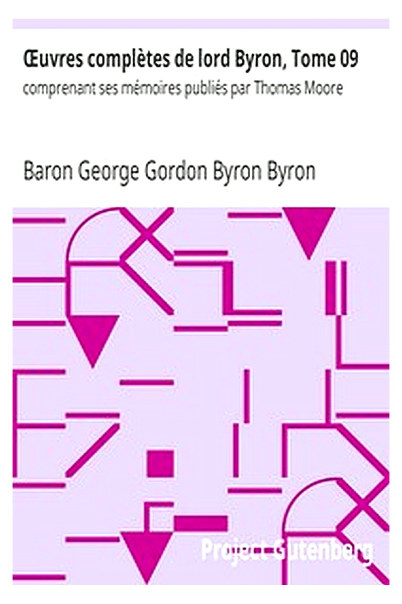 Œuvres complètes de lord Byron, Tome 09
