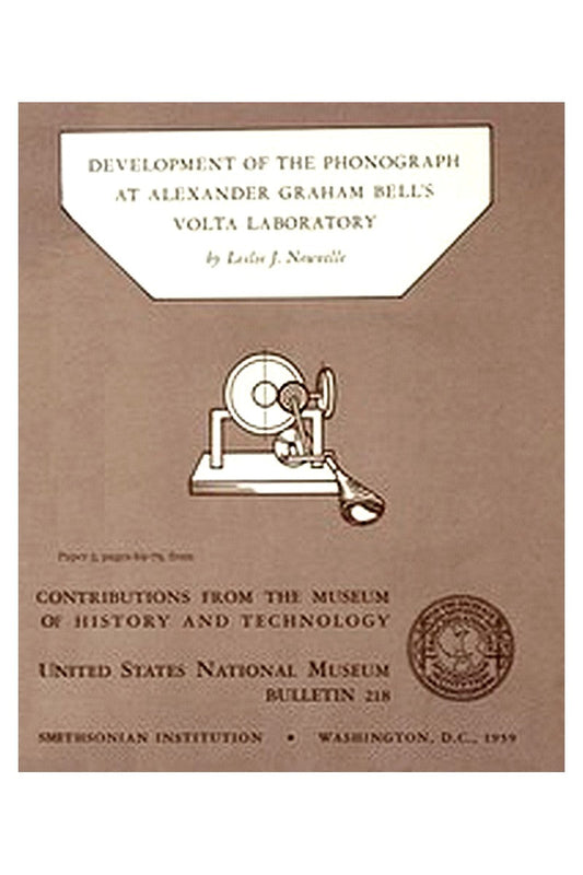 Development of the Phonograph at Alexander Graham Bell's Volta Laboratory
